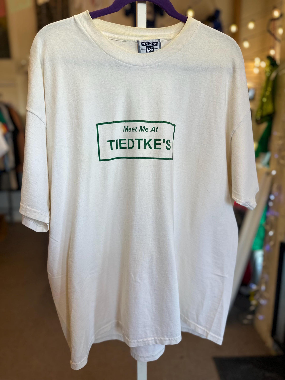 Vintage 90s Toledo Ohio History Meet me at Tiedtkes Shirt 2XL as is