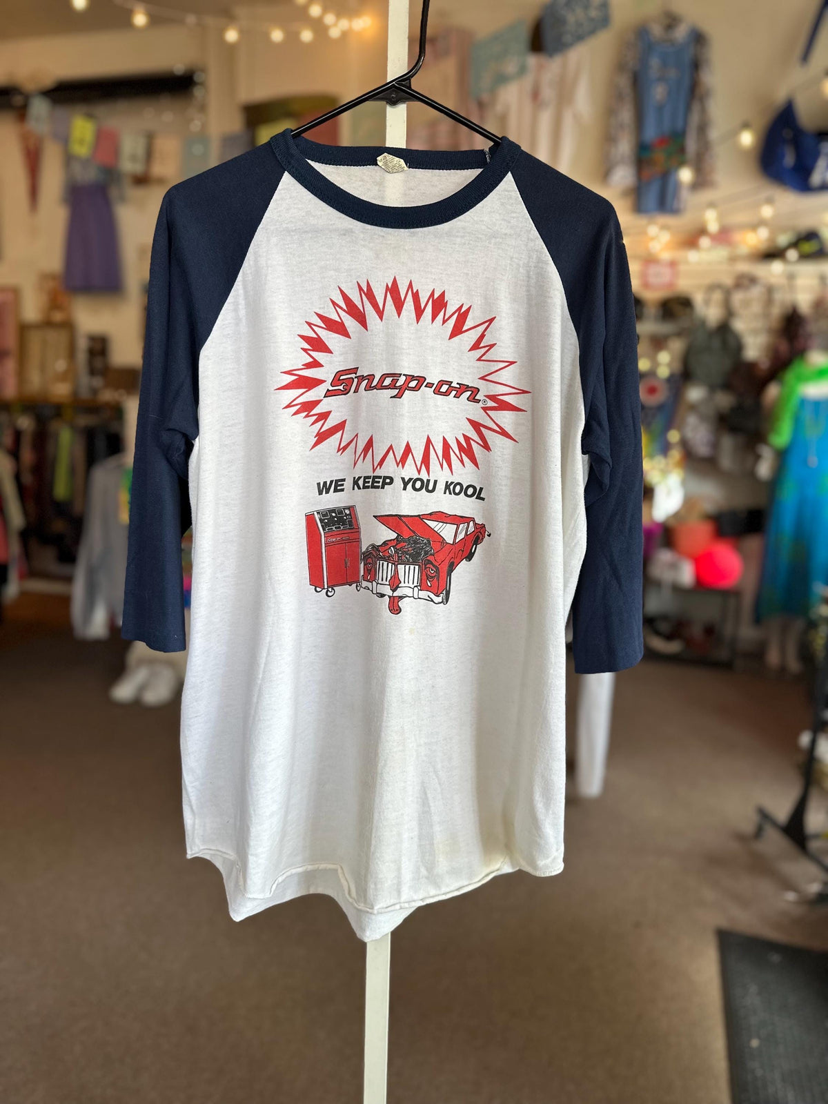 1980s Vintage Snap-On Distressed Cool Ringer t-shirt AS IS XL