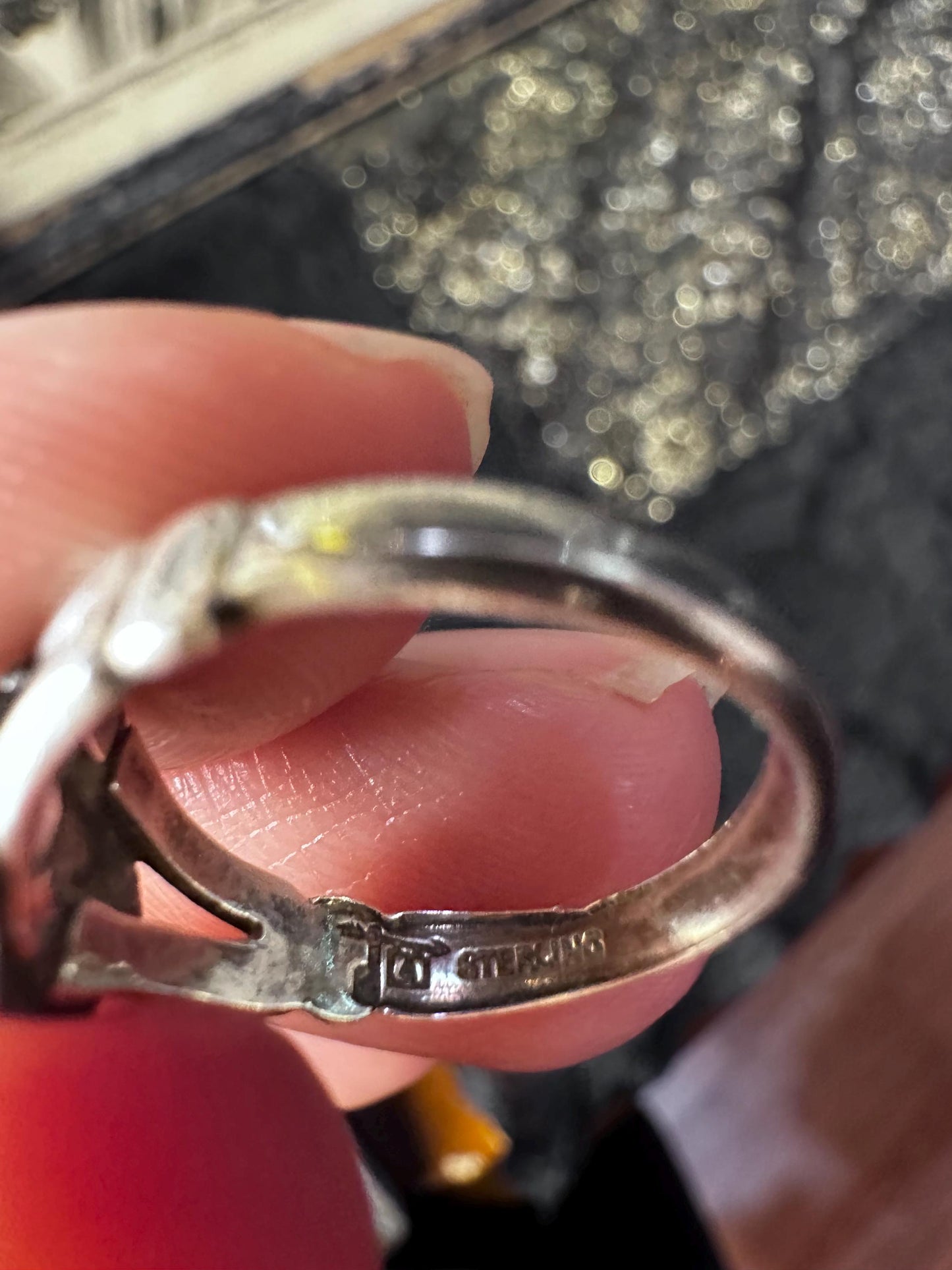 Vintage Womens Native Southwest Dainty Antique Sterling Silver Sun Southern Bell Trading Robins Egg Turquoise Size 5 Ring