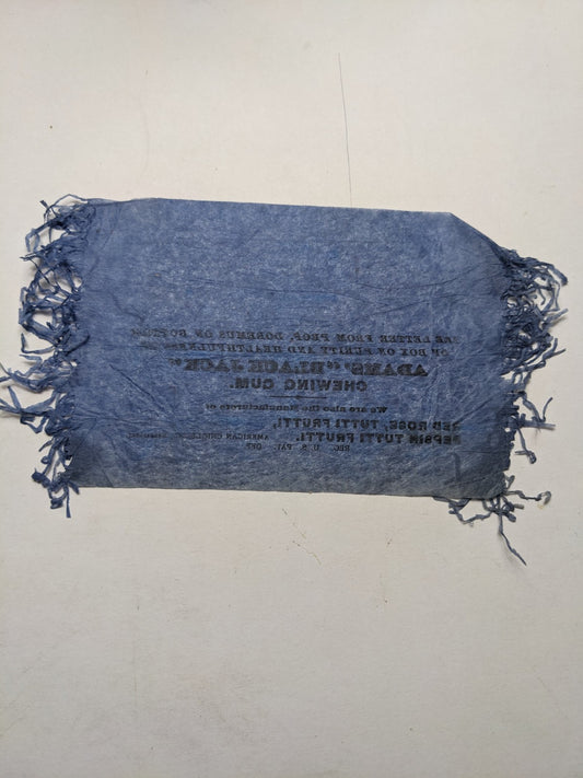 1900s ADAMS Black Jack PEPSIN CHEWING GUM paper Wrapper? American Chicle Pepsin