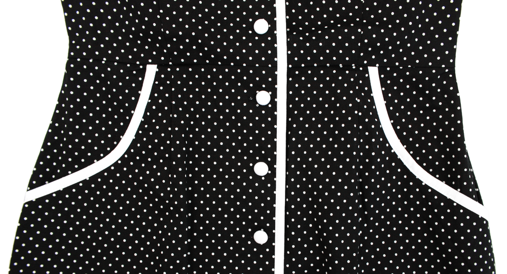 Sourpuss Peggy Sue Retro 1950s Diner Style Dress Polka Dots Dress