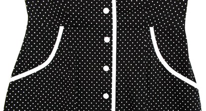 Sourpuss Peggy Sue Retro 1950s Diner Style Dress Polka Dots Dress