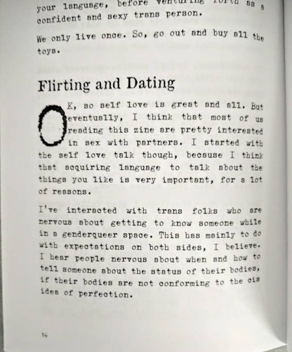Sex Without Roles: A Guide to Transcend Gender (Zine)