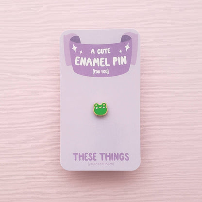 Froggy enamel mini pin