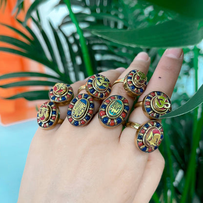 Boho Gemstone Handmade Rings