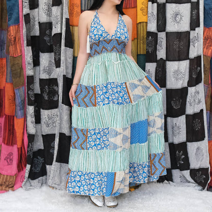 Flowy Tiered Maxi Boho Summer Dress