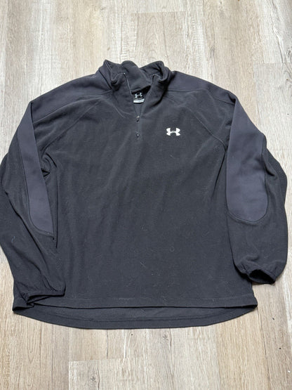 Under Armour Pullover Sweatshirt Mens LG Black Fleece Workout Athletic Training