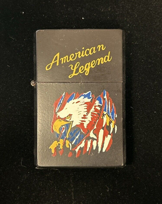 Vintage Lighter  American Legend Eagle in Black Deadstock NOS Biker 