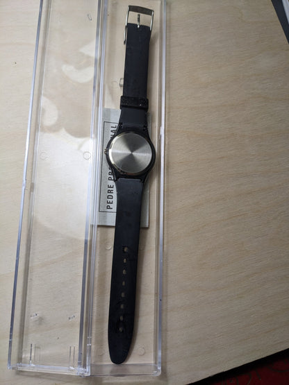 Rare 100 year anniversary Ford Thunderbird black patent watch untested