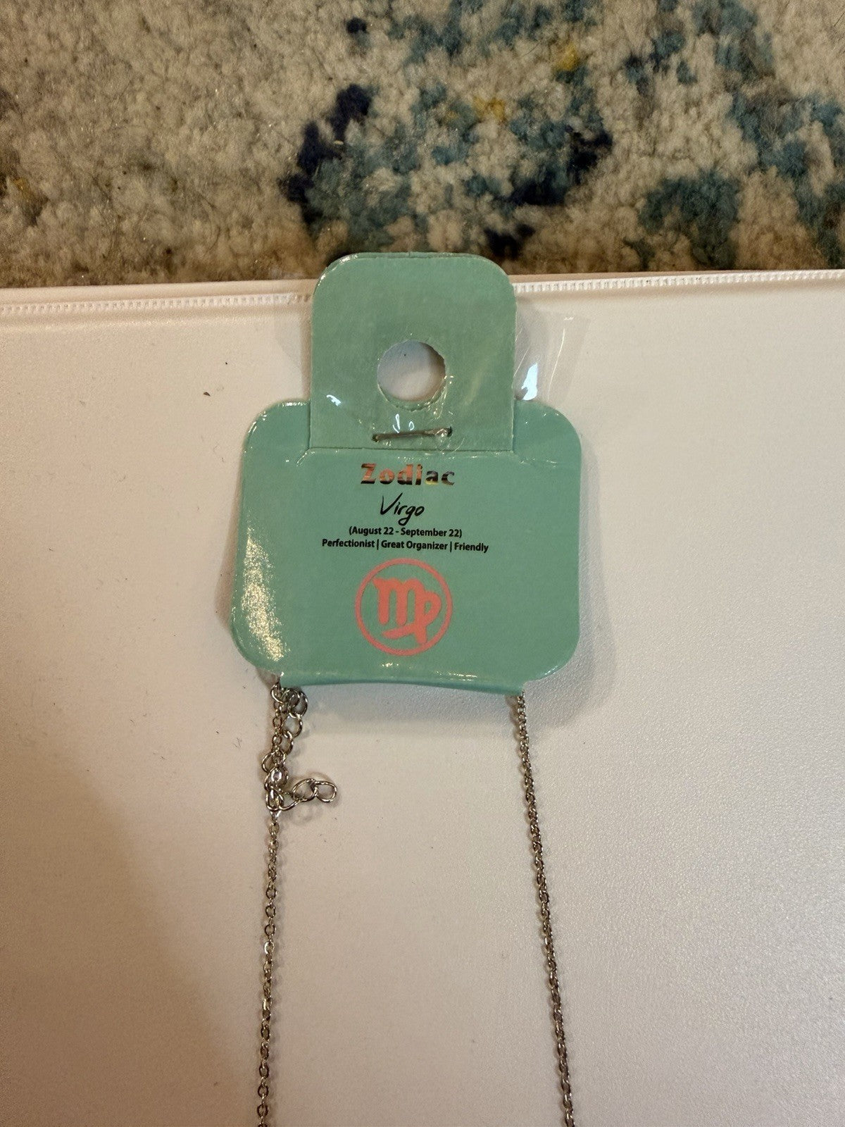 Y2K Vintage Deadstock Zodiac Necklace Virgo