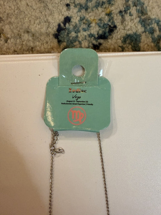 Y2K Vintage Deadstock Zodiac Necklace Virgo