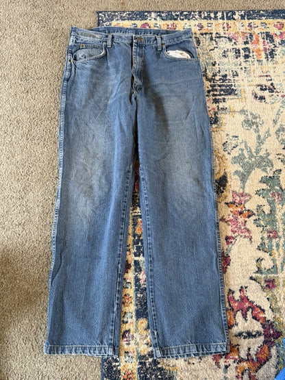 Vintage Walls Jeans Mens 37x38 Blue Heavyweight Denim Relaxed Fit Ranchwear
