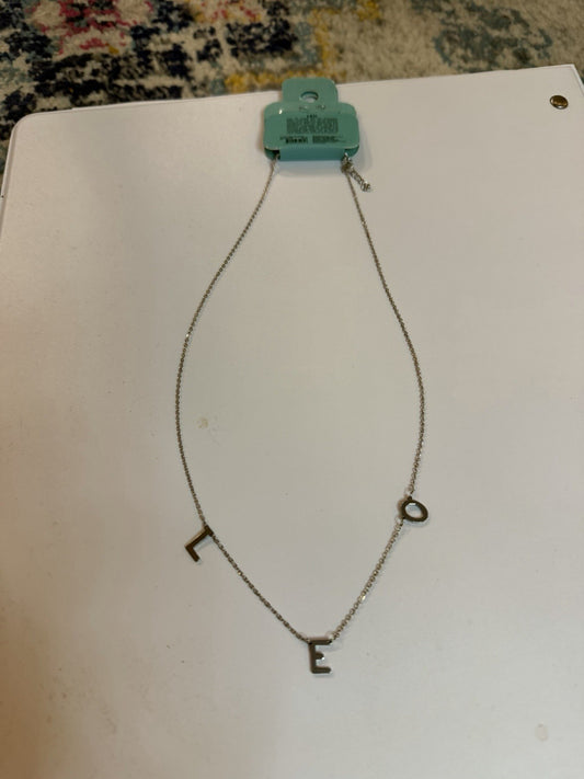Y2K Vintage Deadstock Silver Color Leo Zodiac Necklace