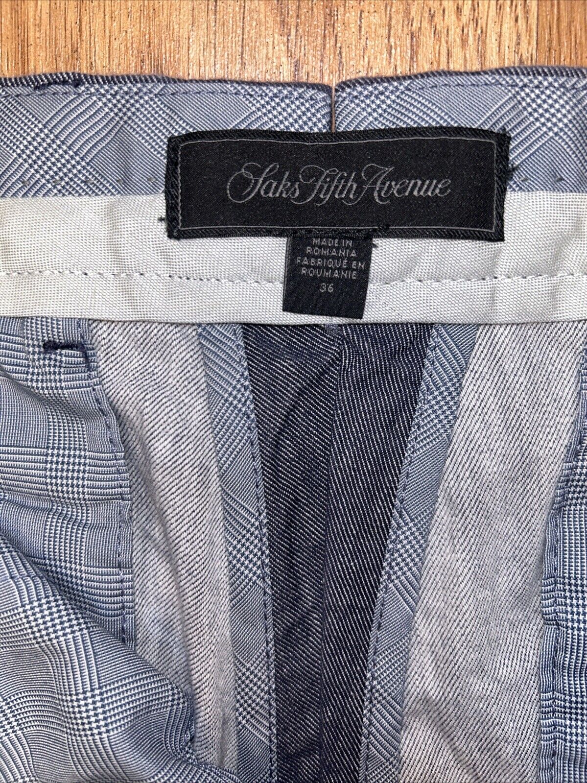 Saks Fifth Avenue Pants Mens Size 36 38 Blue
