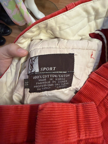 AS IS Yves saint Laurent Couderoy Pants Size 31