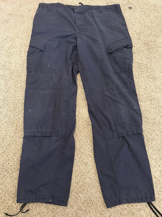 AS IS Tru Spec Men’s Cargo Uniform Pants Blue 33 Inch Waist