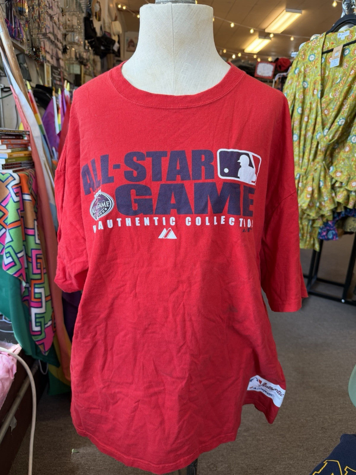 AS IS 2008 MLB All Star Game Red Shirt Men’s - See Measurements For Size