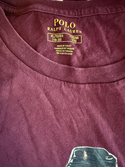 AS IS Vintage Polo Sport Bear T-shirt 90s Y2K Trench Coat Beanie Mens XL