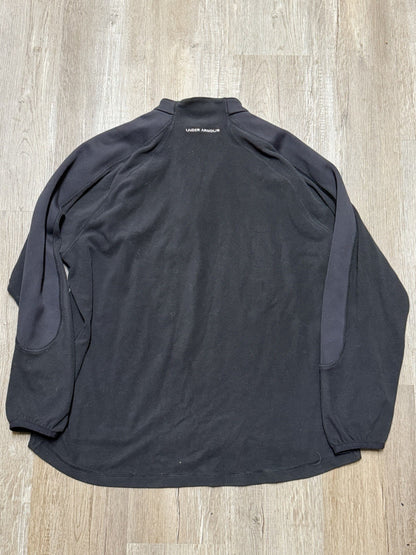 Under Armour Pullover Sweatshirt Mens LG Black Fleece Workout Athletic Training