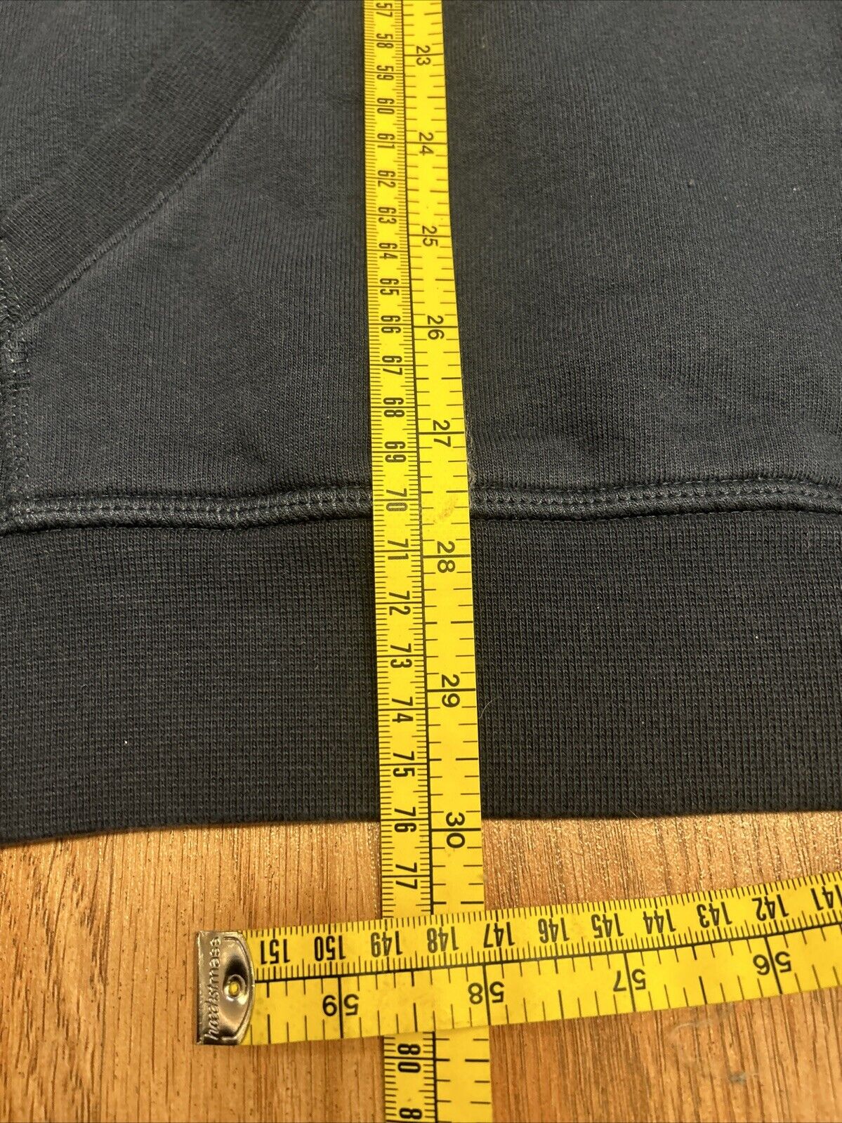 LL BEAN Men’s 1/4 Zip Pullover Sweater XL Regular Heavy Cotton Blue Green