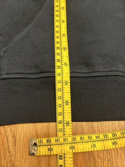 LL BEAN Men’s 1/4 Zip Pullover Sweater XL Regular Heavy Cotton Blue Green