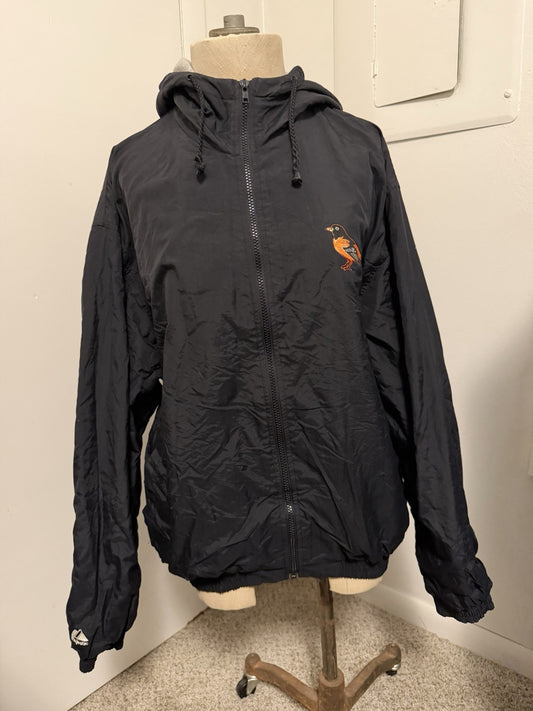 AS IS Vintage Baltimore Orioles Zip Up Lined Jacket Size M