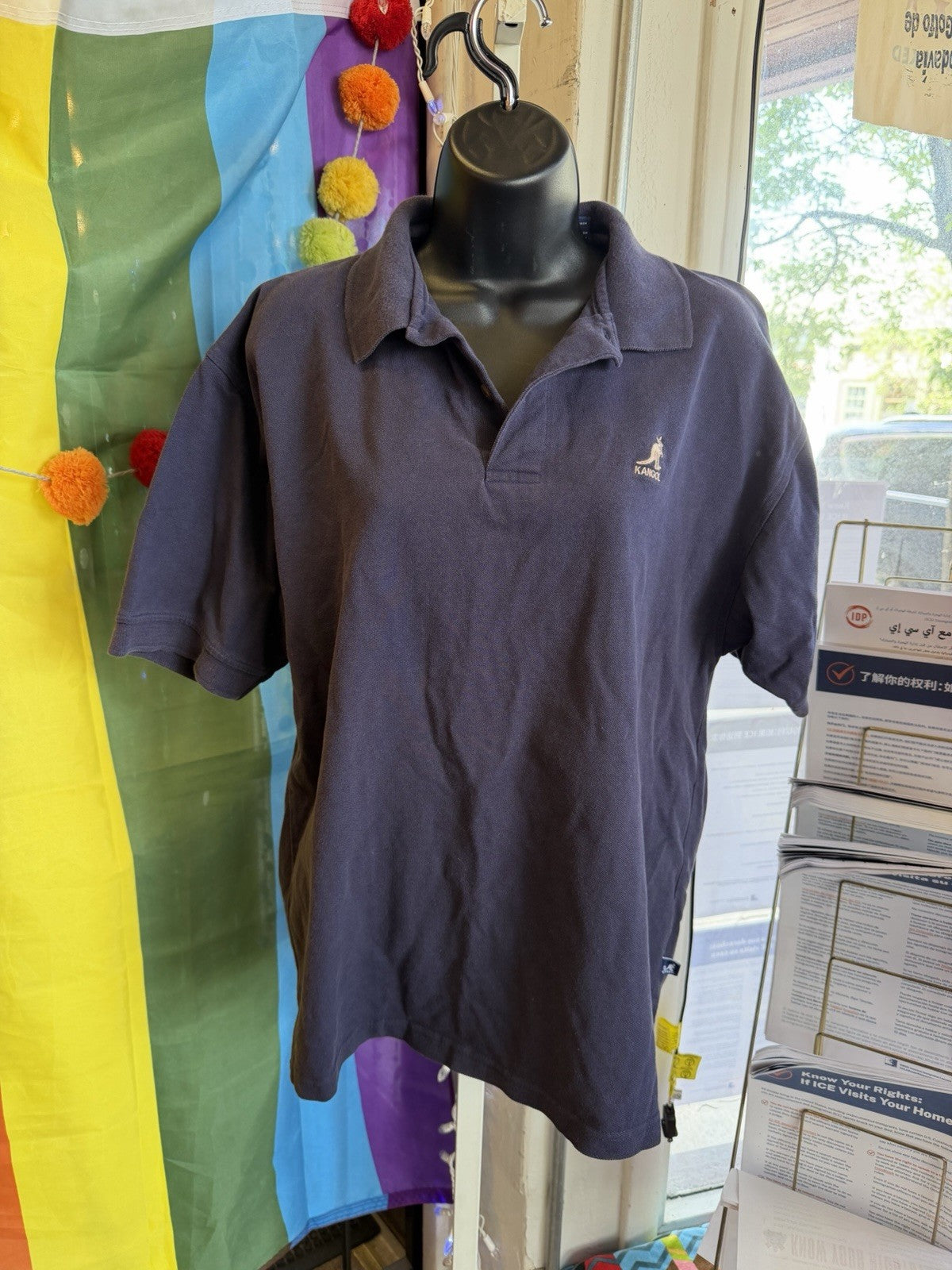 Kangol Navy Blue Men's Polo Shirt Size Medium