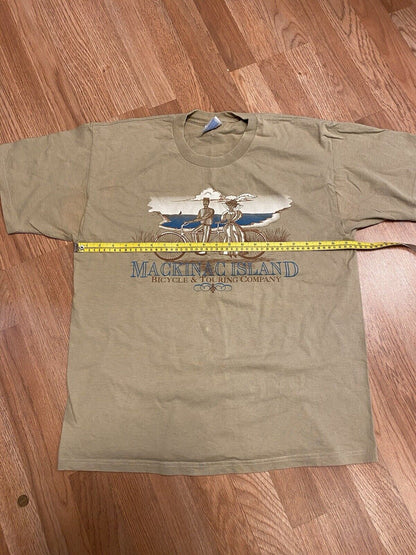 VINTAGE Mackinac Island T Shirt Men Large Bicycle & Touring Company