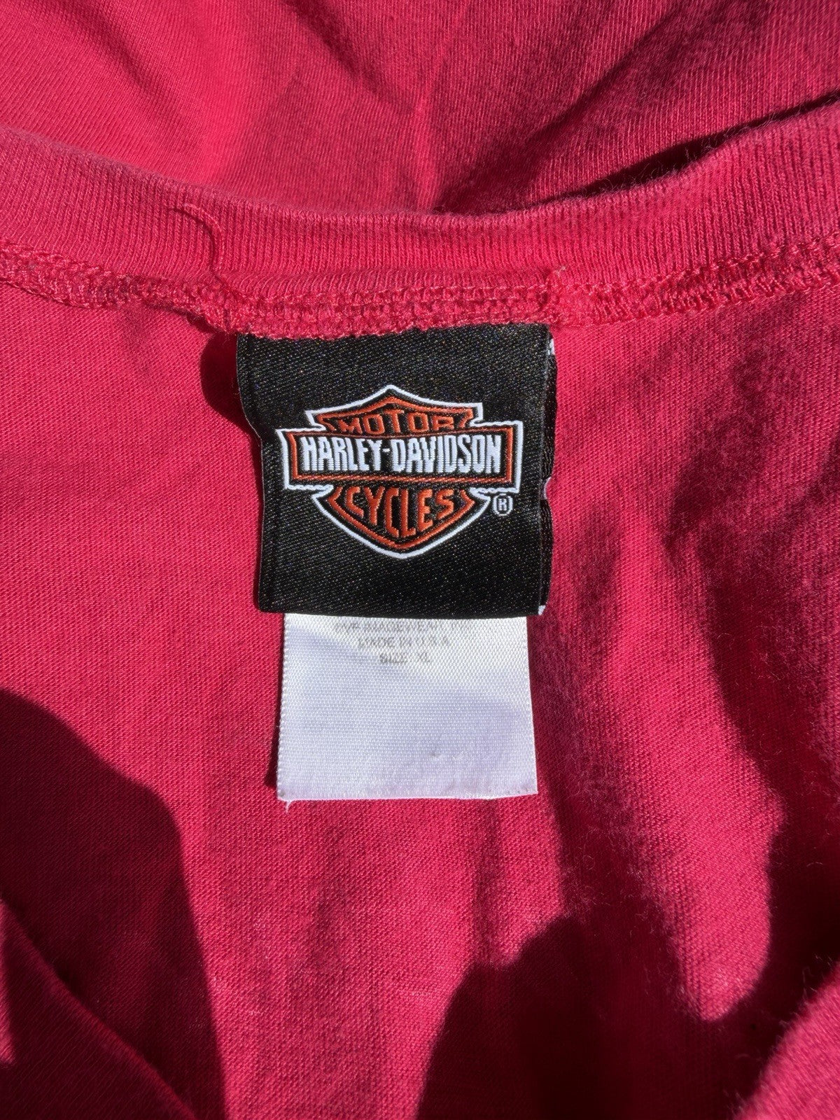 Vintage 90s Harley-Davidson Perrysburg Ohio Tank Top Red XL