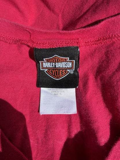 Vintage 90s Harley-Davidson Perrysburg Ohio Tank Top Red XL