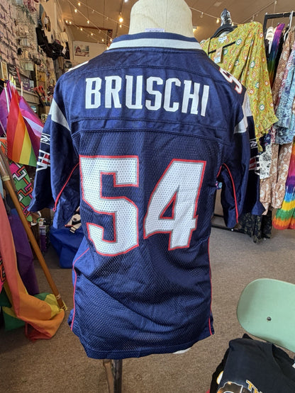 Tedy Bruschi New England Patriots Jersey Boys L Youth NFL Football Kids Blue 54