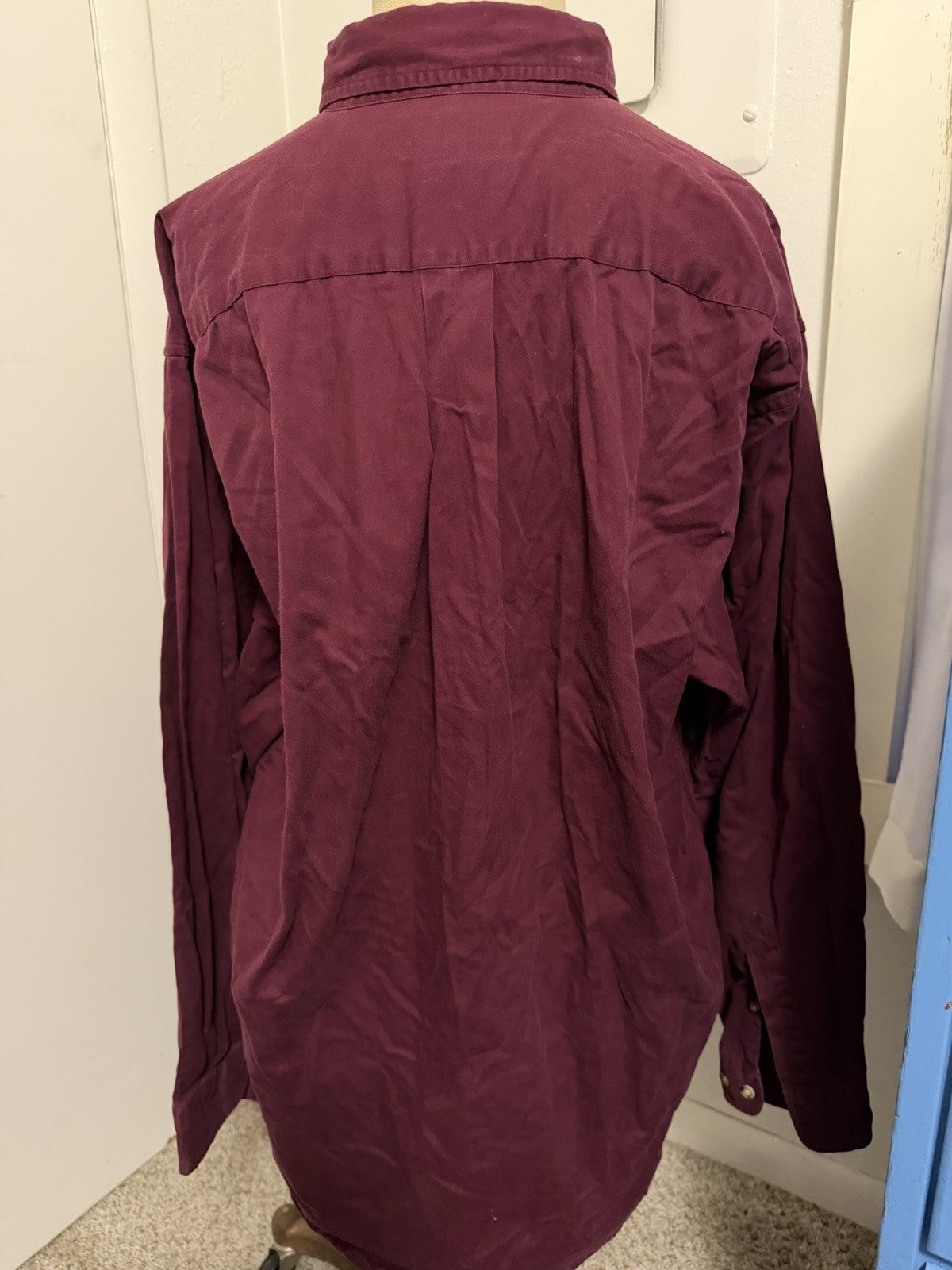 Vesi Sportswear Virginia Tech Hokies Maroon Long Sleeve Button-Down Shirt Size L