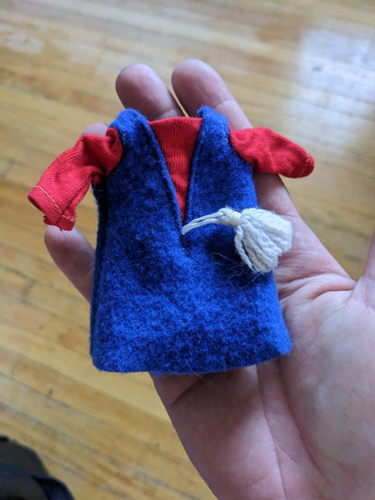 (1)EUC Vintage Ideal Fashion Doll Tammy Family Pepper Friend Dodi Blue Red Dress