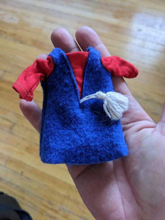 (1)EUC Vintage Ideal Fashion Doll Tammy Family Pepper Friend Dodi Blue Red Dress