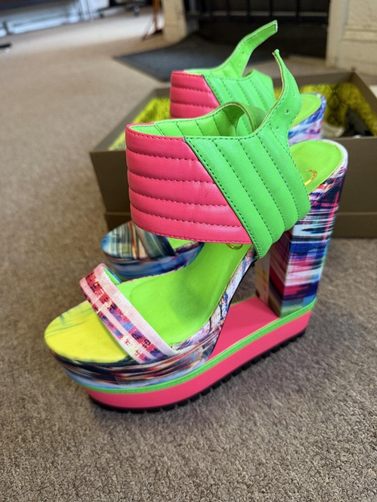 Privledged Size 7 Quasi Neon Heels