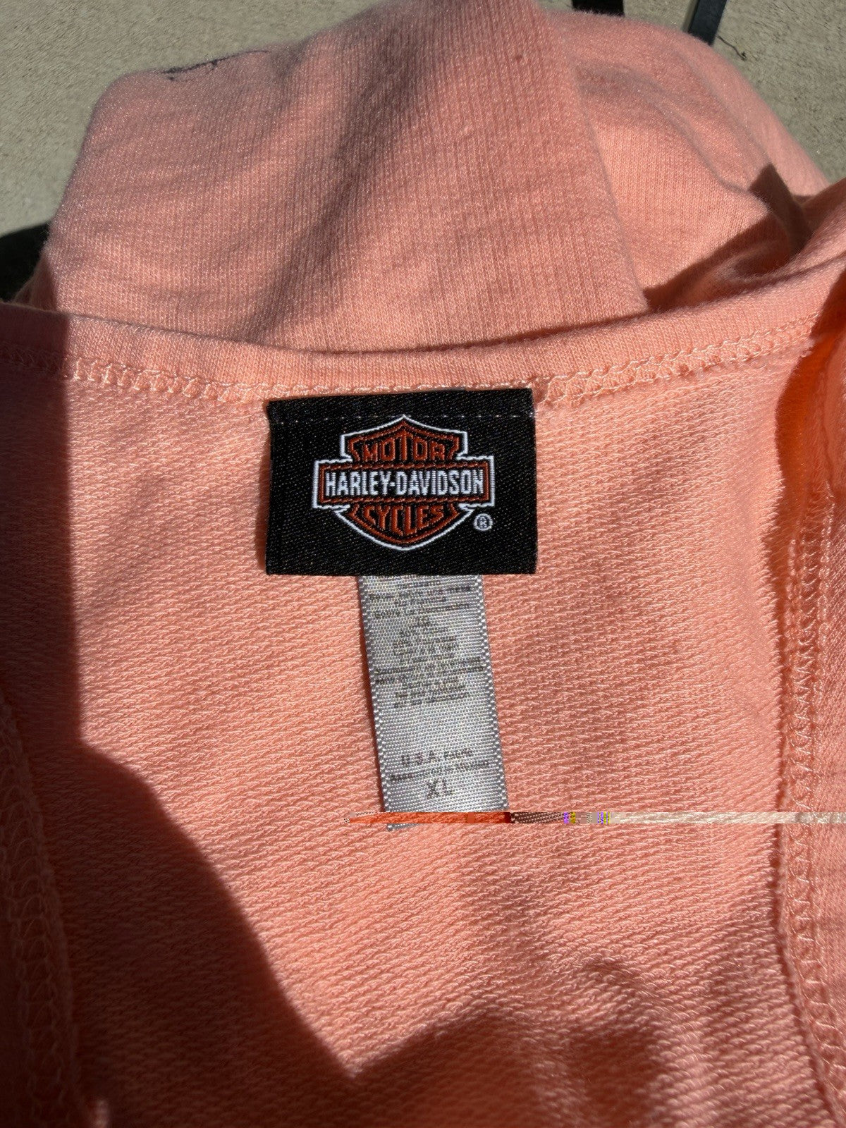 Harley Davidson Honolulu Hawaii Pink Racerback Tank Top Rhinestone Graphic Sz XL