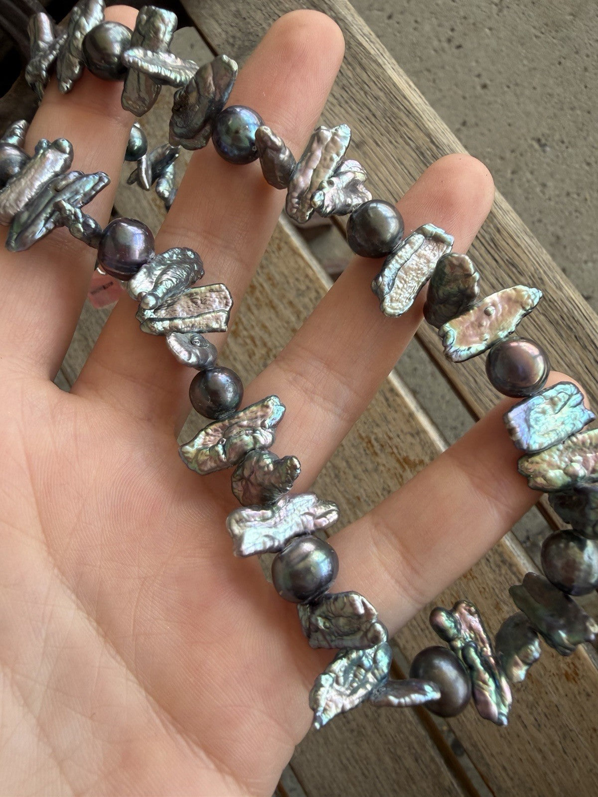 Brand New Keshi Freshwater Pearl Necklace