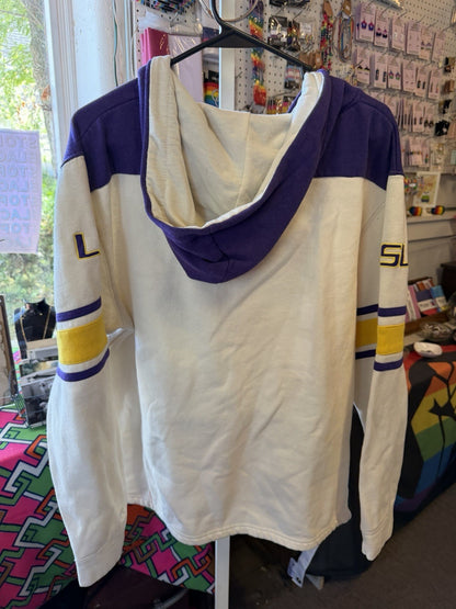 Louisiana State University Lace Up Vintage Sweatshirt Size Large