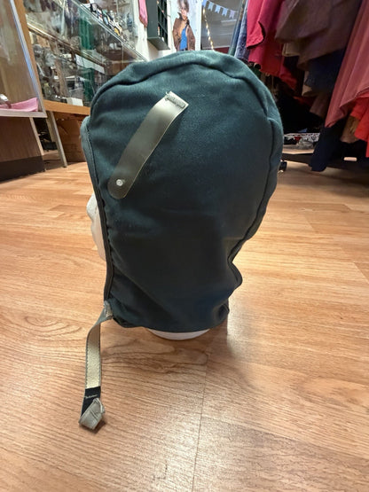 Vintage E.D. Bullard Co Dark Green Pilot Skull Cap Helmet Liner - Medium 7-7-1/4