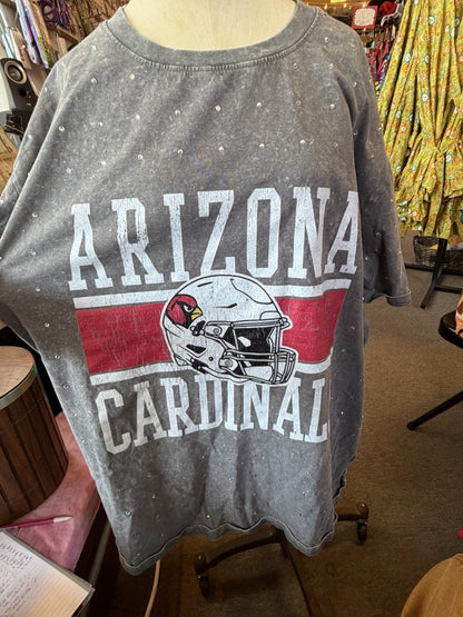 GAMEDAY COUTURE ARIZONA CARDINALS Sparkly FLOWY TEE - XXL