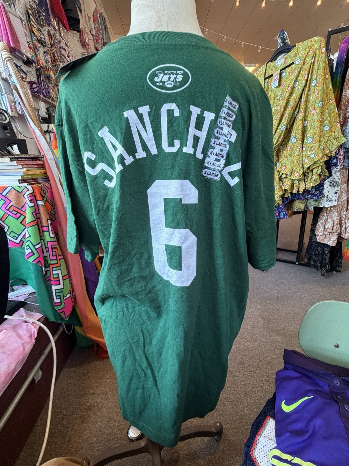 NWT Jets Jersey Tee XL Number 6 Sanchez