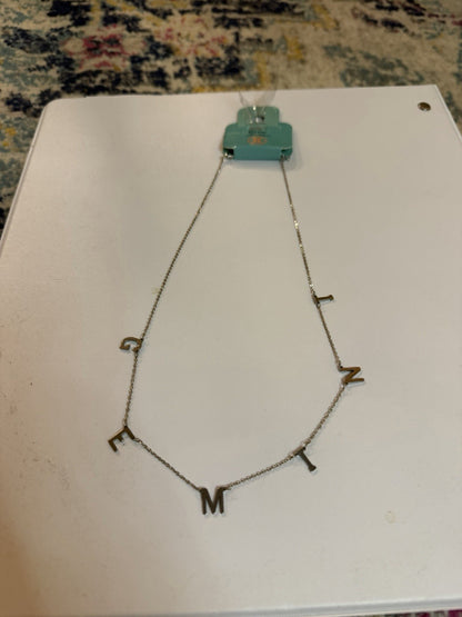 Vintage Y2K Deadstock Zodiac Silver Gemini Necklace