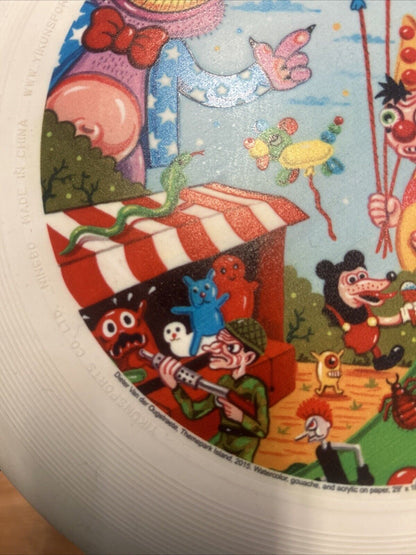 Dieter Van Der Ougstraete Themepark Island Frisbee Disc Pop Art For TMA Toledo 