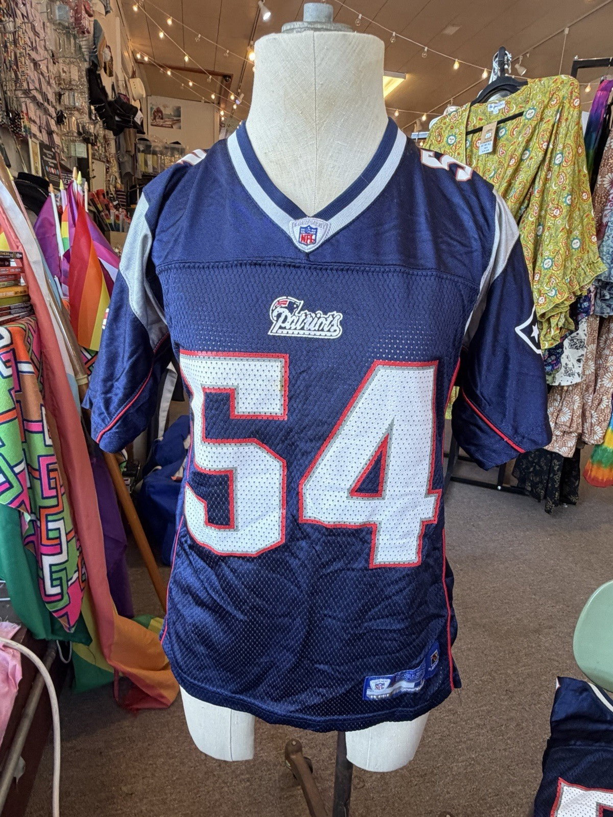 Vintage Reebok New England Patriots Teddy Bruschi NFL Jersey Youth Size L LARGE