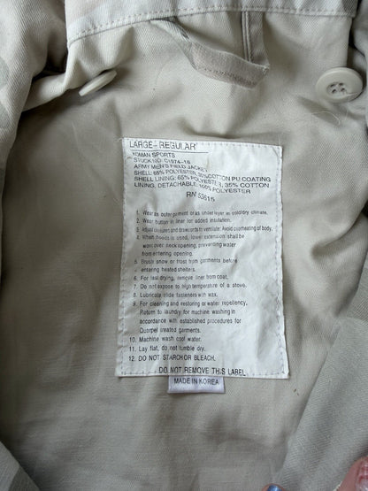 Mil Tec M65 Cold Weather Field Jacket Mens L grey Camo with liner