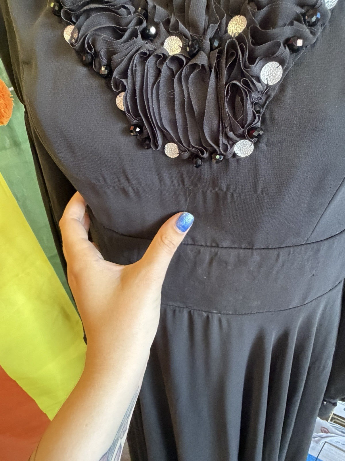 As Is- Alvina Modesty Dress Size 40- See Measurements