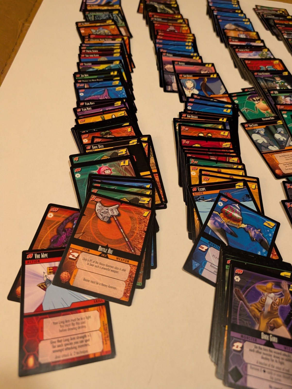 Dot Hack Enemy TCG Card Game LOT Of 260 + Cards (No Holo Foils) (Lot #2) 