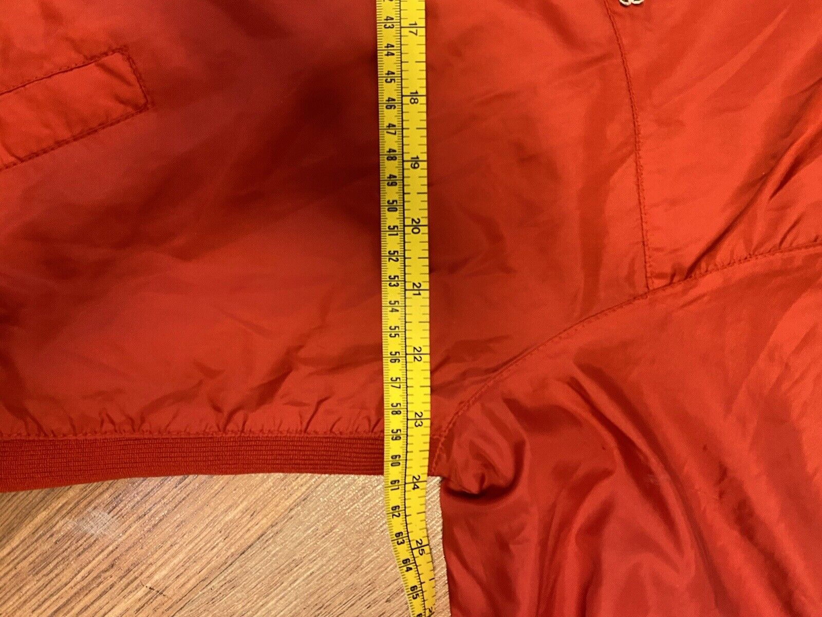 Vintage 70s IZOD Lacoste Packable Large Windbreaker Jacket Camping Hiking Red 