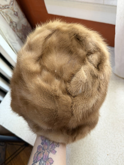 Cherry & Webb Vintage 1950/1960s Bucket Hat Mink Fur