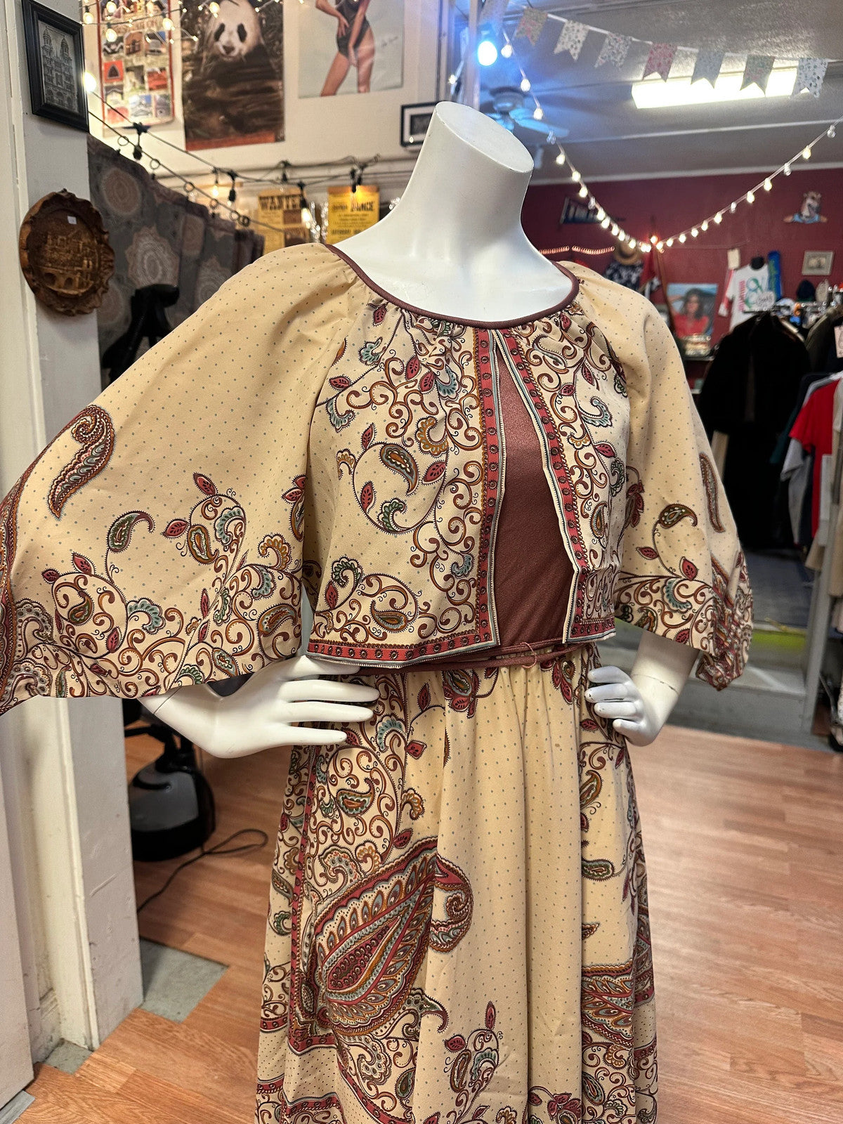 1970's Dalani II Bandana Inspired Dress